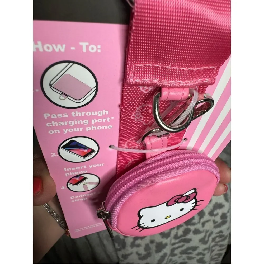 hello kitty travel/tech bag,luggage crossbody strap-belt & pouch